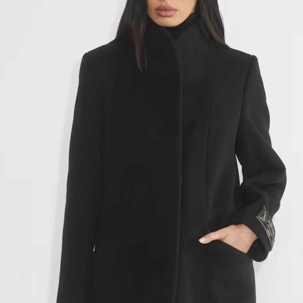 Aritzia Wilfred Cocoon Coat Black Large